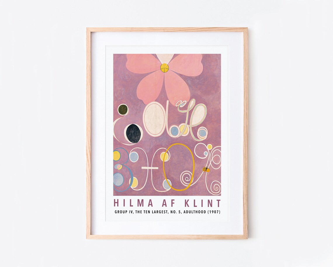 Hilma af Klint The Ten Largest No 5 Adulthood 1907 Art Poster