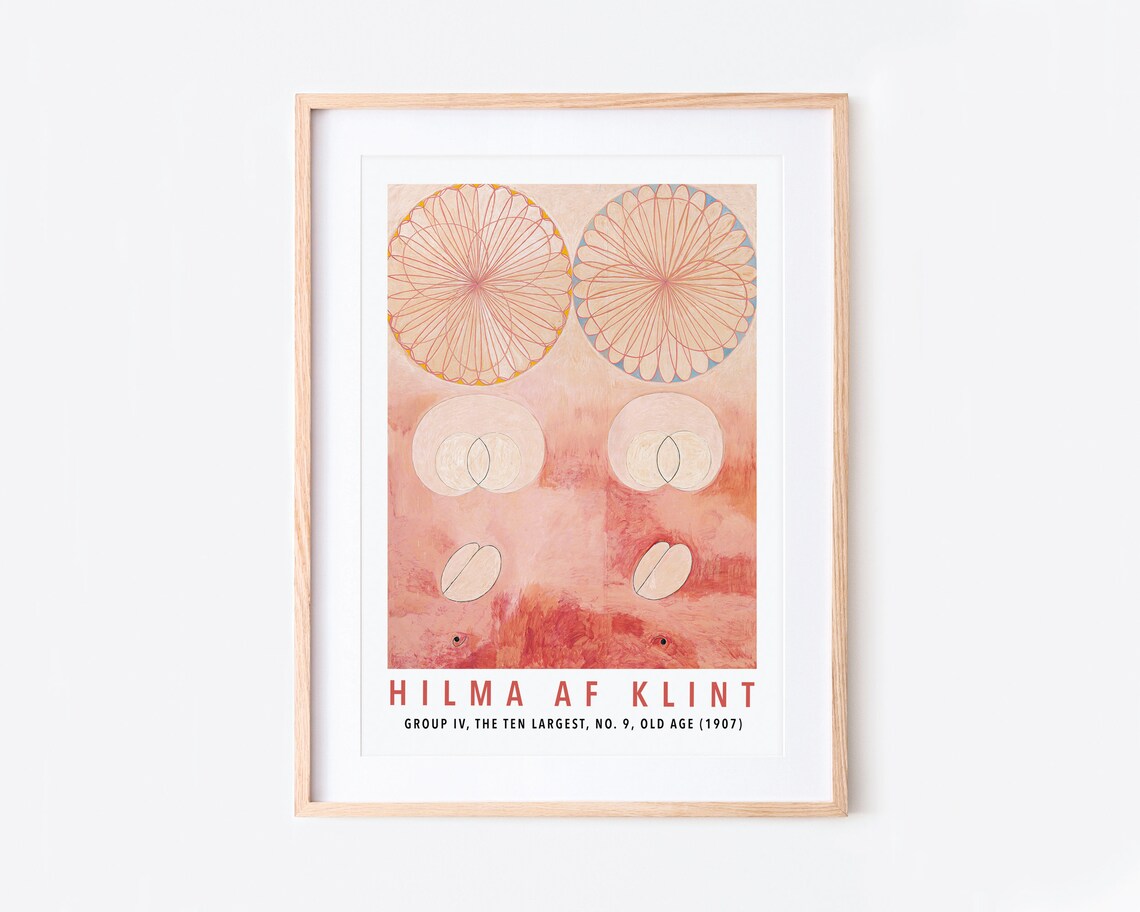 Hilma Af Klint The Ten Largest No 9, Vintage Art Print