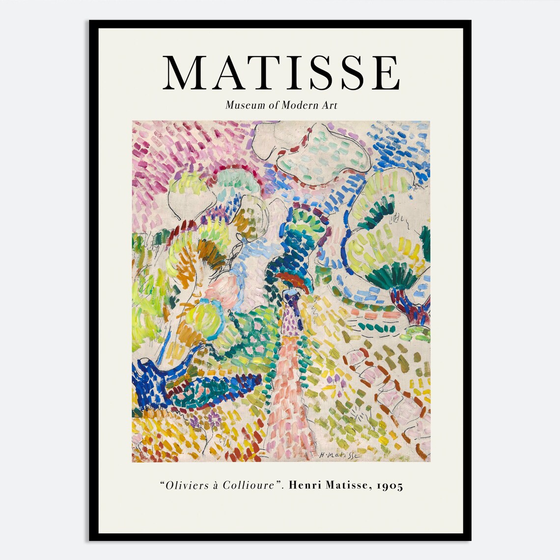 Henri Matisse Oliviers à Collioure 1905 Museum Exhibition Art Poster