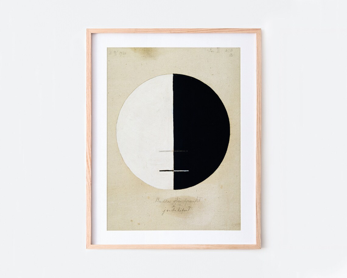 Hilma Af Klint Buddhas Standpoint, Vintage Art Print