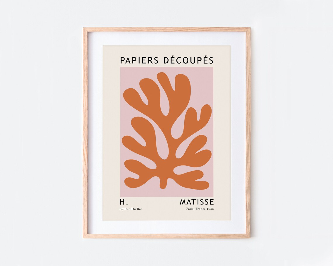 Matisse Cut Outs Vintage Abstract Art Print