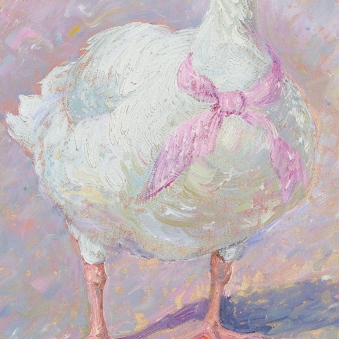 Goose Girl Print Cute Goose Poster Pink Girl Nursery Decor Farm Animal Kids Room Illustration Goose Childrens Room Silly Goose - Image 3