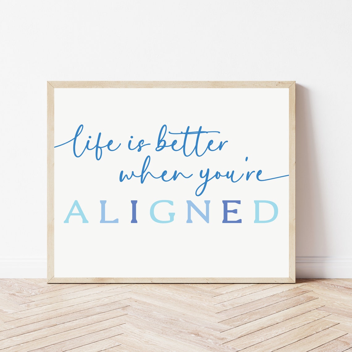 Life Is Better When You Are Aligned Chiropractor Office Poster