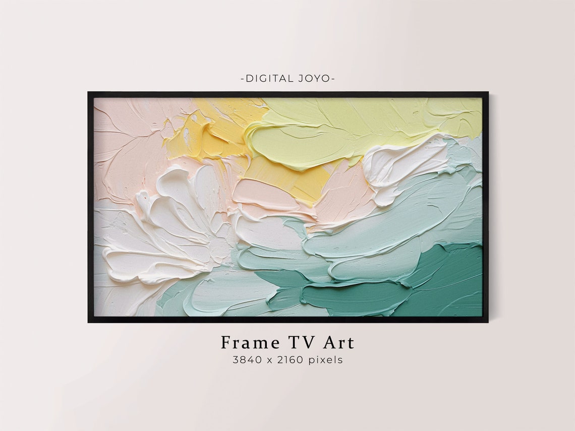 Abstract Samsung Frame Tv Art Colorful Painting