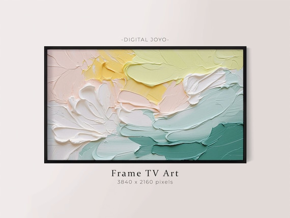 Abstract Samsung Frame Tv Art Colorful Painting
