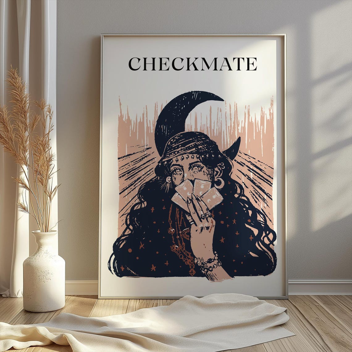 Girl Drawing Poster Tarot Poster Girl Painting Girl Drawings Mystic Girl Book Character Book Poster Book Character Poster