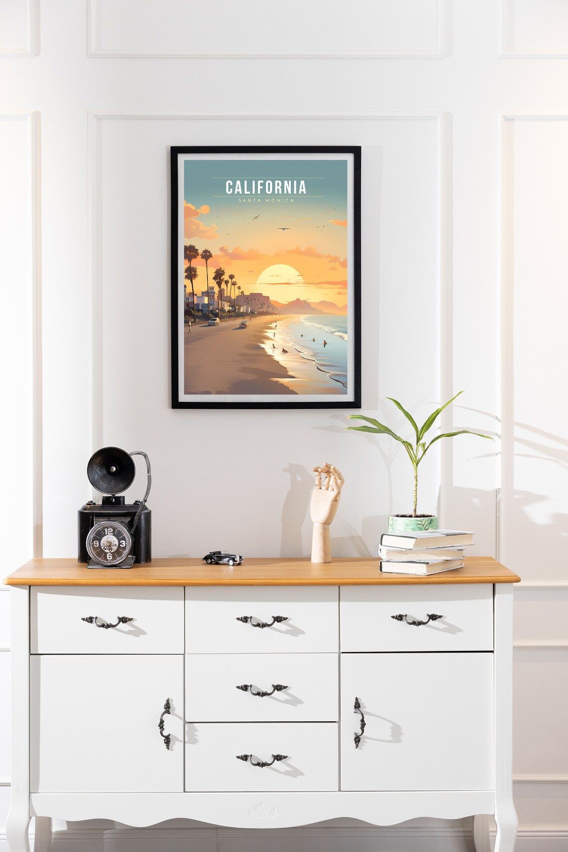 Santa Monica California Travel Poster Print - Image 2