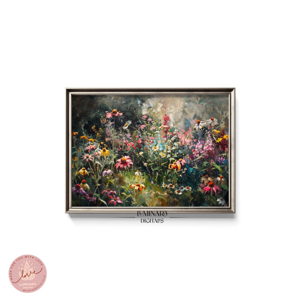 Vibrant Garden Impressionist Art Print, Wall Decor - Image 5