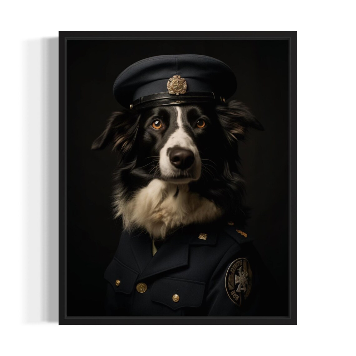 Border Collie Humor Art Print, Dog Lover Decor
