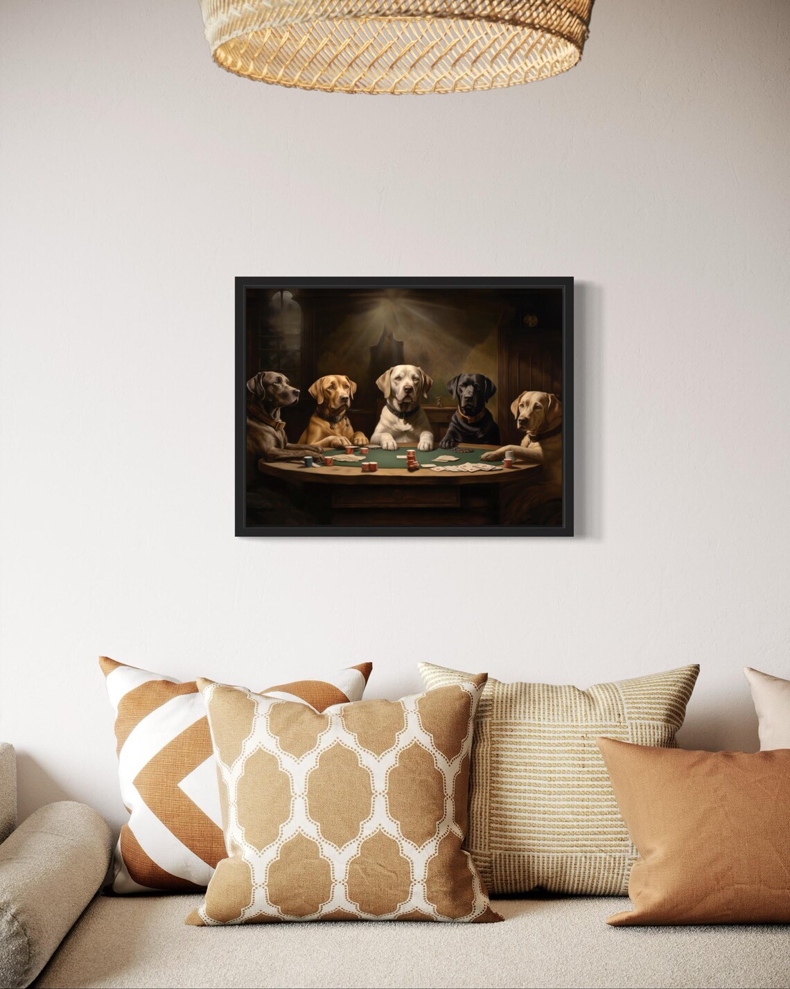 Labrador Retriever Playing Cards, Dog Poker Art Print - Image 2