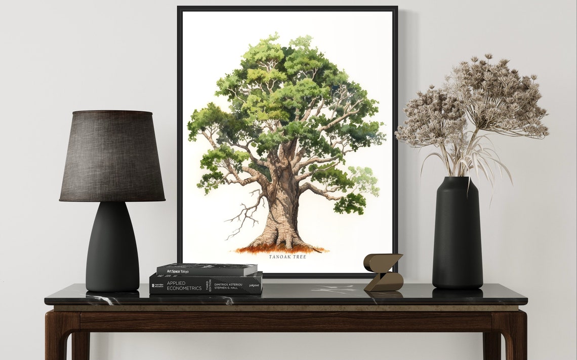 Tanoak Tree Art Print Tanoak Tree Wall Art Poster - Image 3