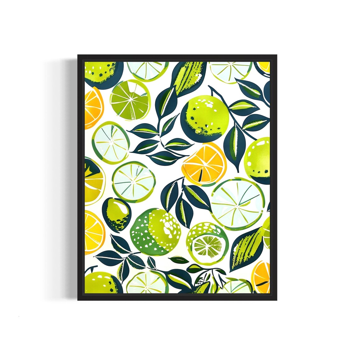 Lime Poster Art Print, Kitchen Fruit Decor