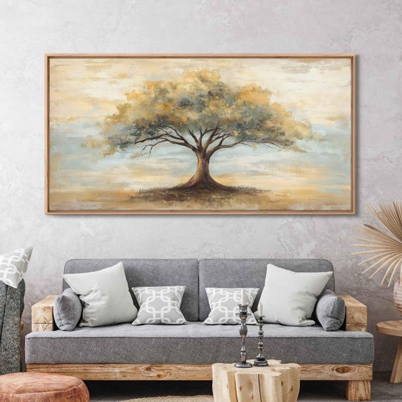 Tree Of Life Vintage Botanical Art Print, Dreamy Style