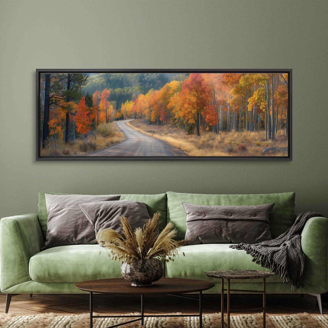 Winding Road Through Golden Aspen Trees Fall Mountain Photo Poster - Image 3
