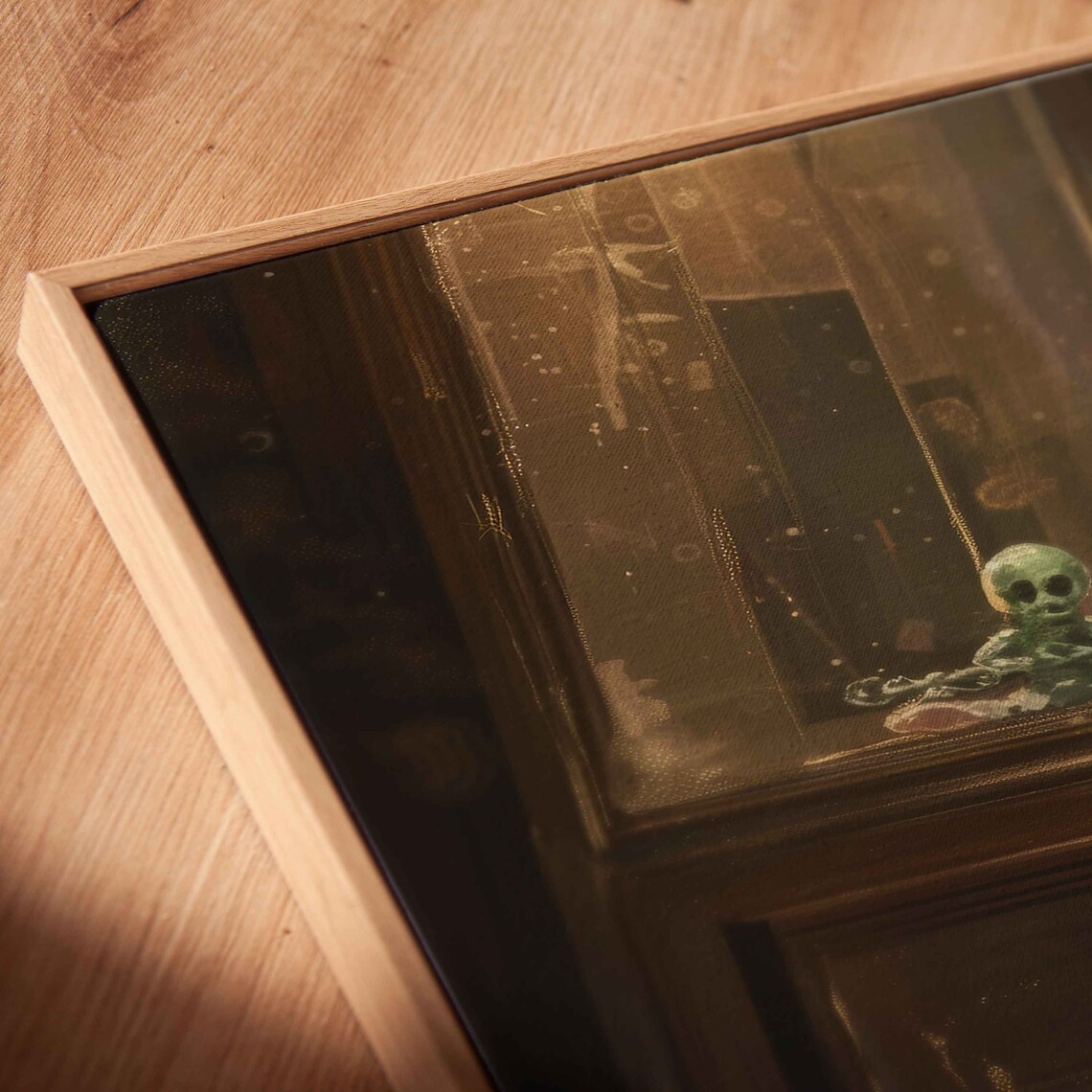 Skeleton Playing Dusty Piano, Halloween Art Print - Image 2
