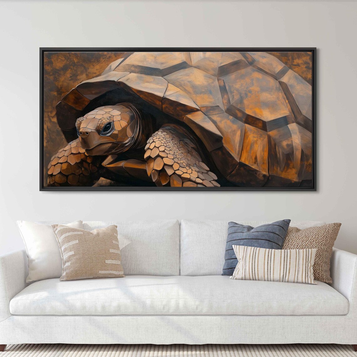 Tortoise Shell Close Up, Geometric Patterns Print