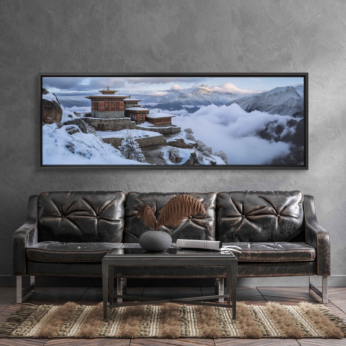 Mountain Retreat For Buddhist Monks, Serene Landscape