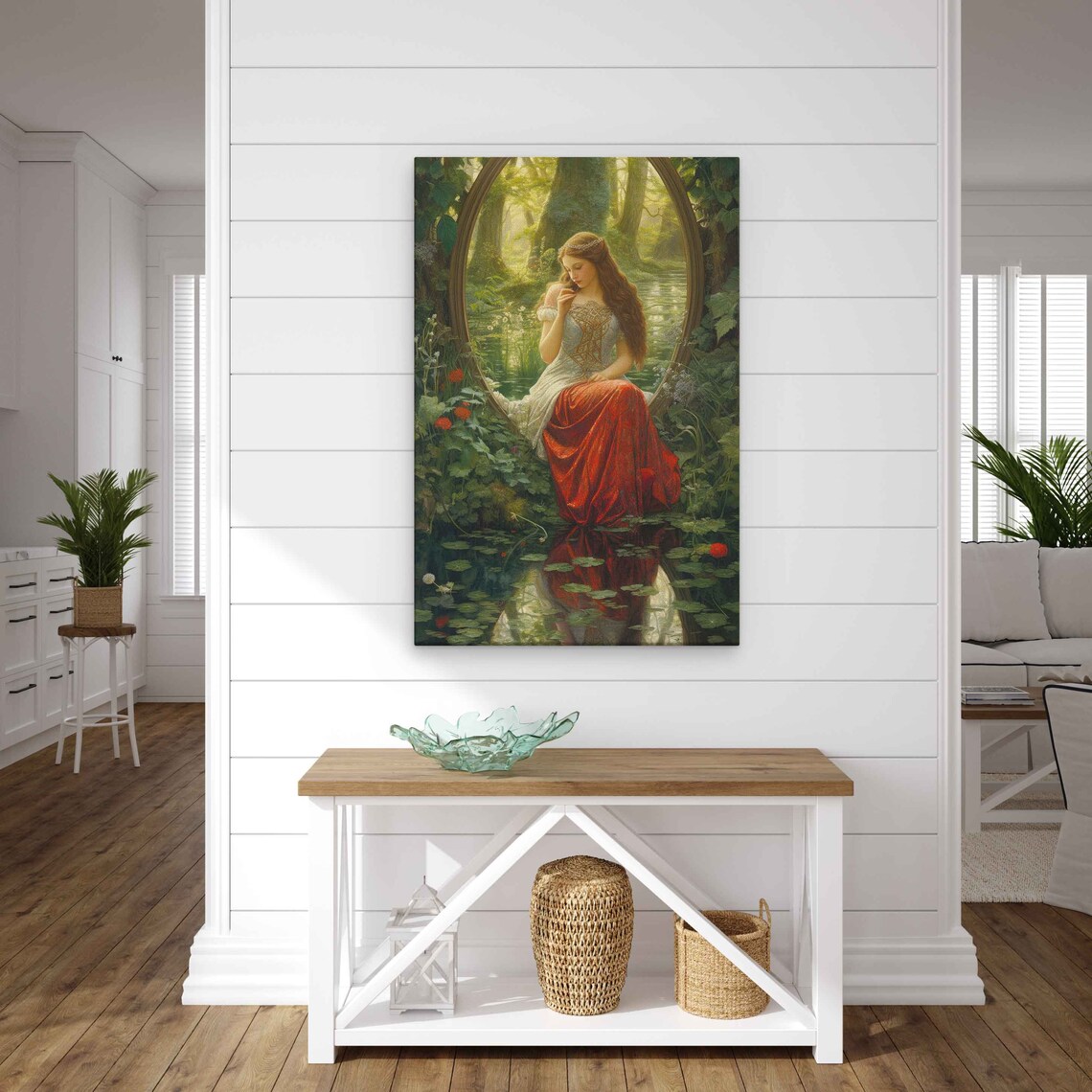Medieval Princess In The Forest, Art Print - Image 3