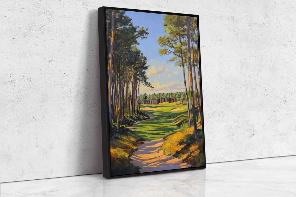 Pinehurst No 2 Landscape, Serene Golf Course - Image 4
