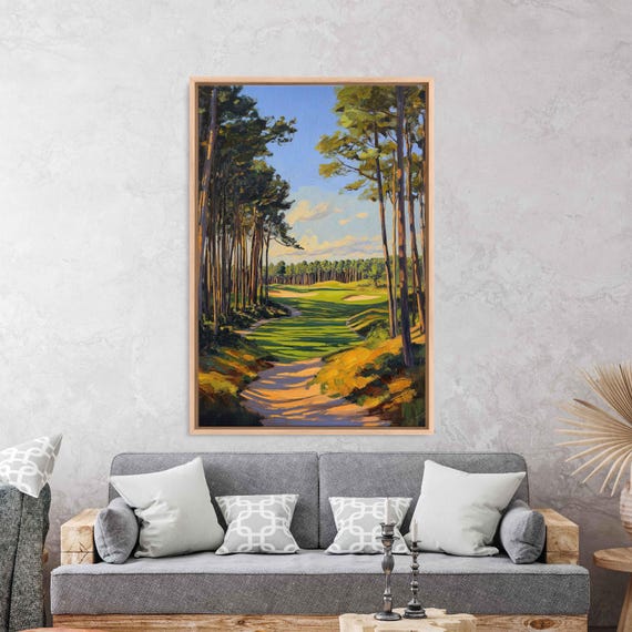 Pinehurst No 2 Landscape, Serene Golf Course
