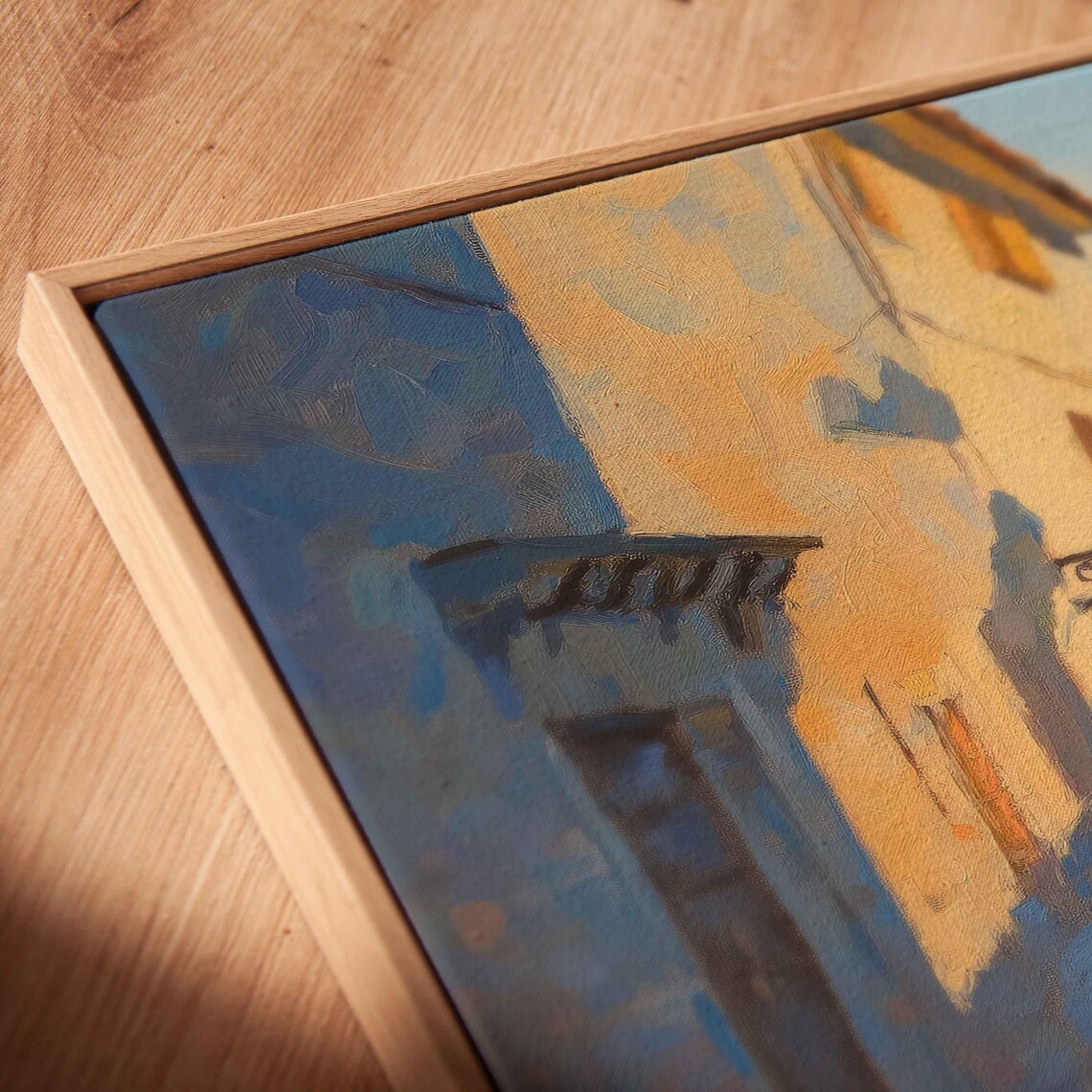 Serene Italian Alleyway, Impressionistic Twilight Glow - Image 2