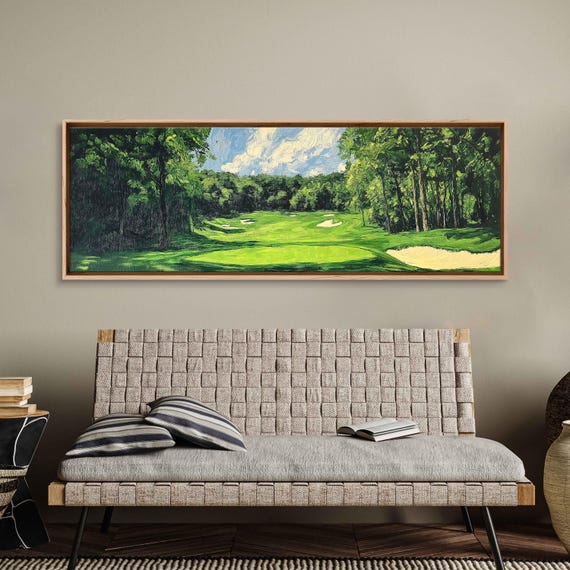 Baltusrol Club Golf Course Acrylic Wall Art Print Lush Fairways Gift For Golfer Golfing Green Ready To Hang