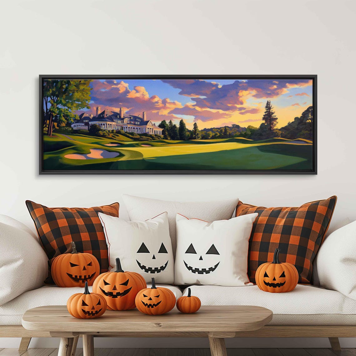 Congressional Golf Course Clubhouse Sunset Rolling Green Art Poster - Image 3