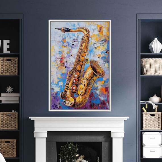 Saxophone Close Up, Abstract Musical Backdrop