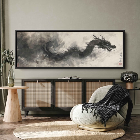 Chinese Dragon Painting Art Print