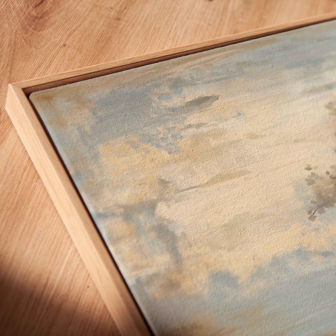 Serene Blossom Tree Watercolor Painting Soft Neutral Tones Art Poster - Image 2
