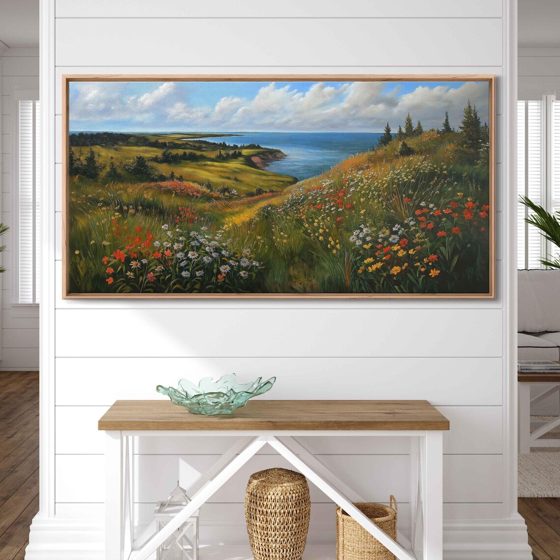 Whistling Straits Landscape - Wildflowers, Lake Backdrop - Image 3