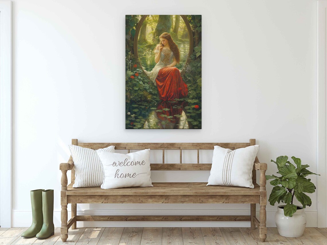 Medieval Princess In The Forest, Art Print - Image 2