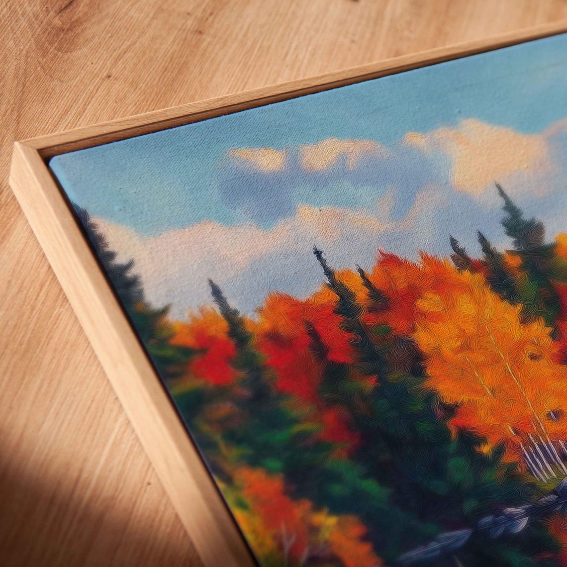 Autumn Forest Foliage Reflected In Mirror Lake Fall Colors Poster - Image 2