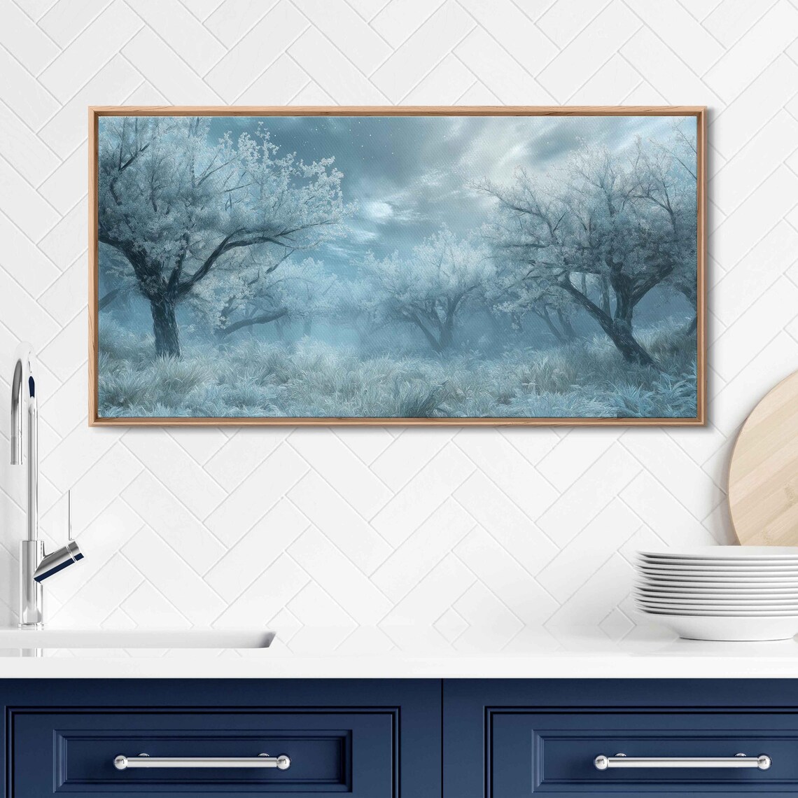 Mystical Silver Leafed Orchard, Moonlight Fantasy