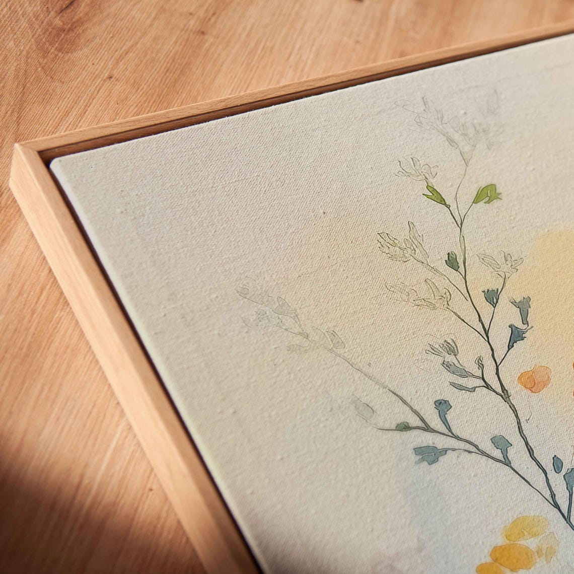 Pastel Watercolor Wildflower Meadow Dreamy Floral Wall Art Poster - Image 2