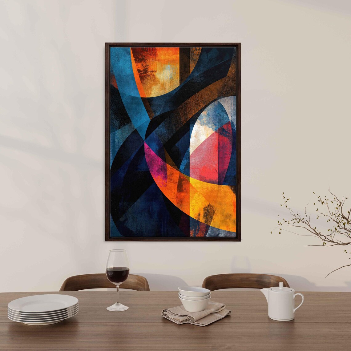 Abstract Art, Vibrant Modern Asymmetrical Patterns