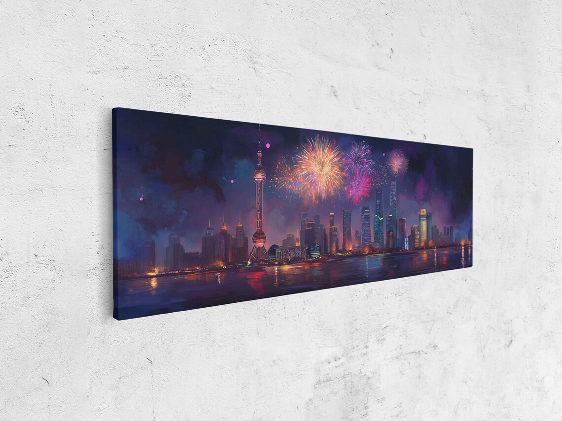 Majestic Fireworks Display Above City Skyline - Image 4