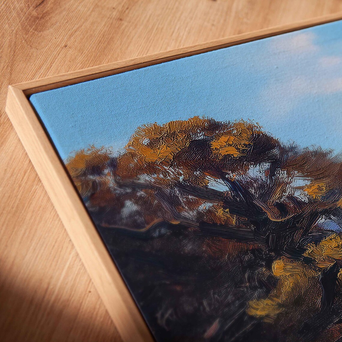 Tranquil East Rim Drive Wall Art Print Panoramic Valley View Golden Grasses - Image 2