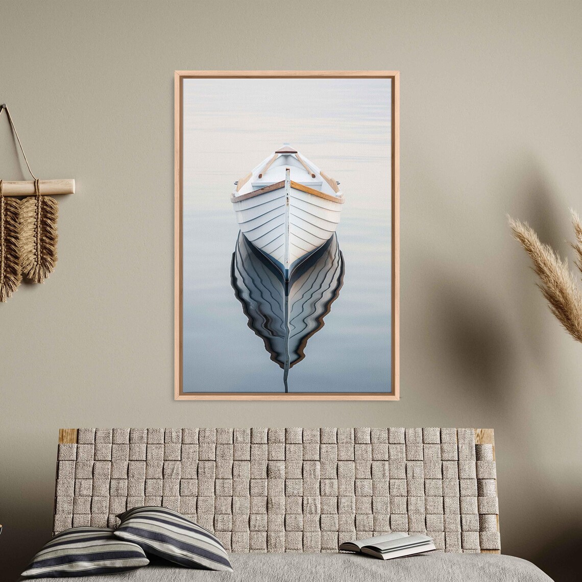 Sailboat Hull Resting In The Ocean, Minimalist Art Print - Image 3