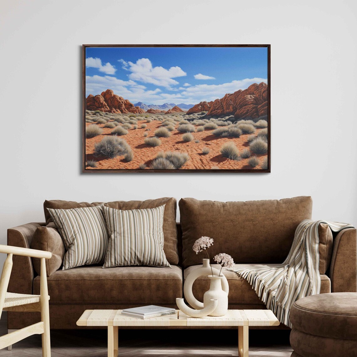 Arizona Desert Landscape Art Print, Sandstone Formations - Image 3