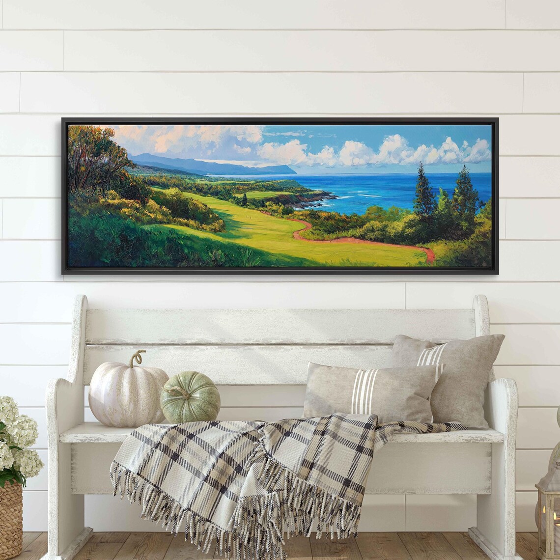 Kapalua Plantation Golf Course Ocean Art Print - Image 3