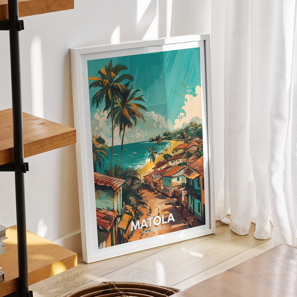 Matola Print Mozambique Matola Travel Poster Mozambique Travel Poster Mozambique Cityscape Wall Art Unique City Decor