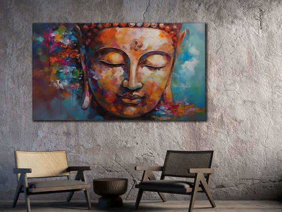 Buddha Prints Asian Painting Wall Decor House Gift Idea Bedroom Wall Decor Yoga Wall Art Spiritual Poster Home Decoration