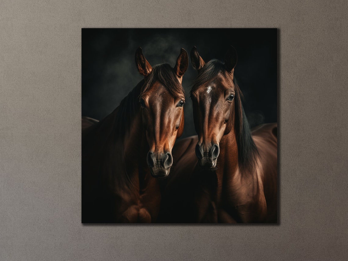 Horse Prints Wall Art Brown Horse Animal Poster Farmer Gifts Home Decoration Art Prints Horse Gifts Modern Art