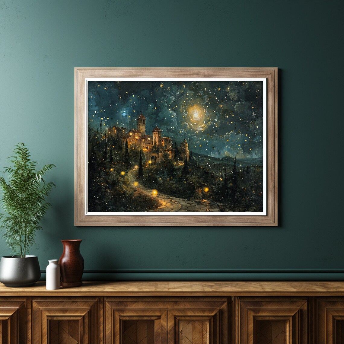 Fantasy Castle Painting, Victorian Medieval Art Print - Image 6