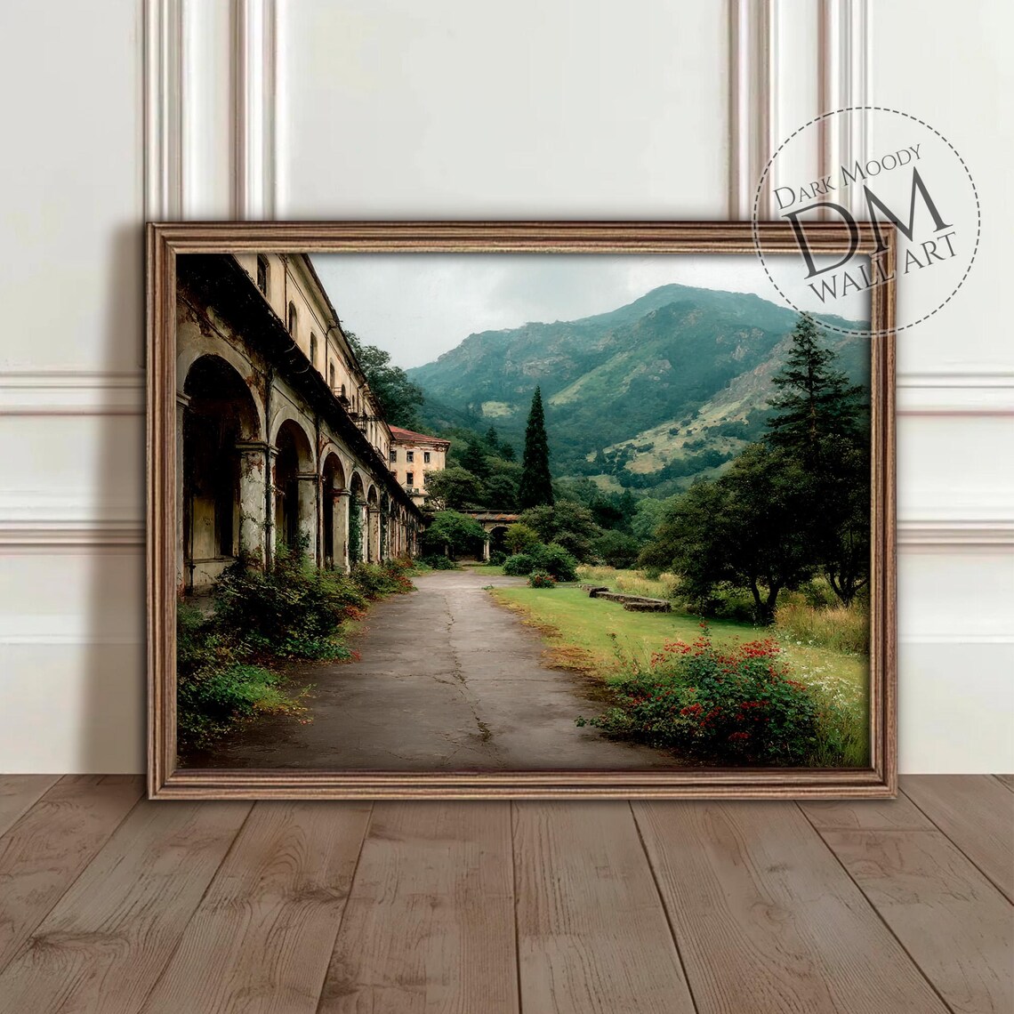 Haunted Ruins Gothic Abandoned Monastery Art Print