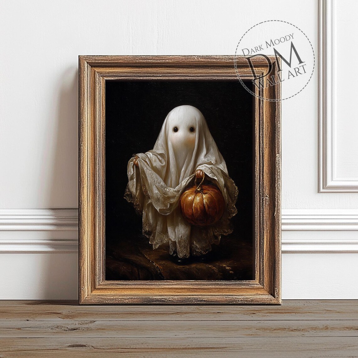 Pumpkin Halloween Wall Art Gothic Dark Spirit Print