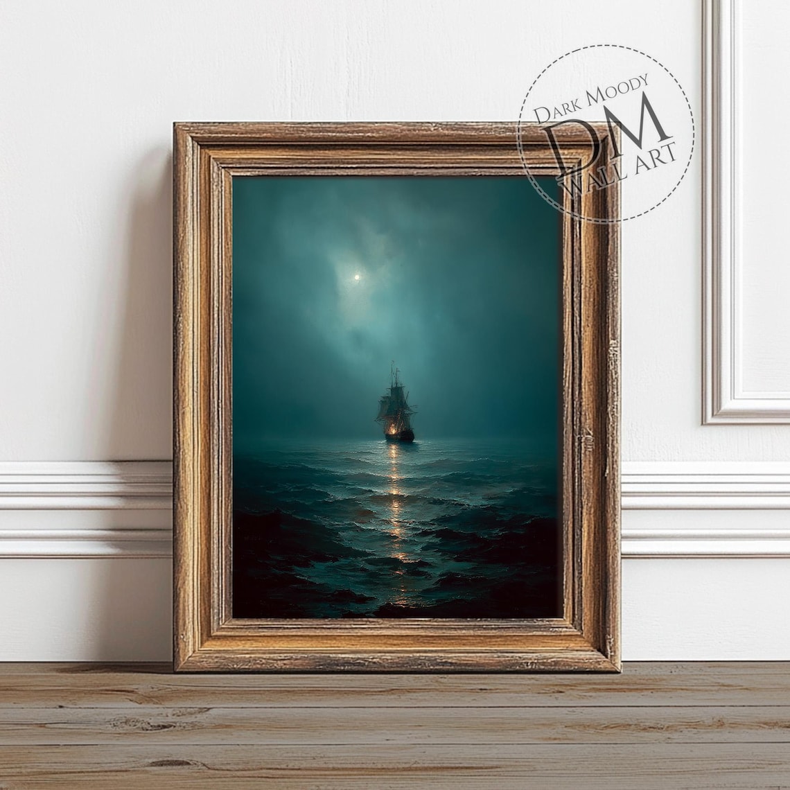 Ship Wall Art, Haunted Nautical Gothic Seascape