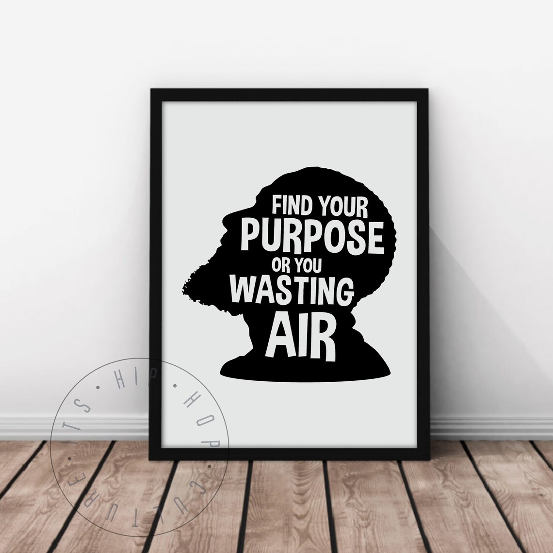Rapper Portrait Hip Hop Quote Rap Music Poster - Image 2