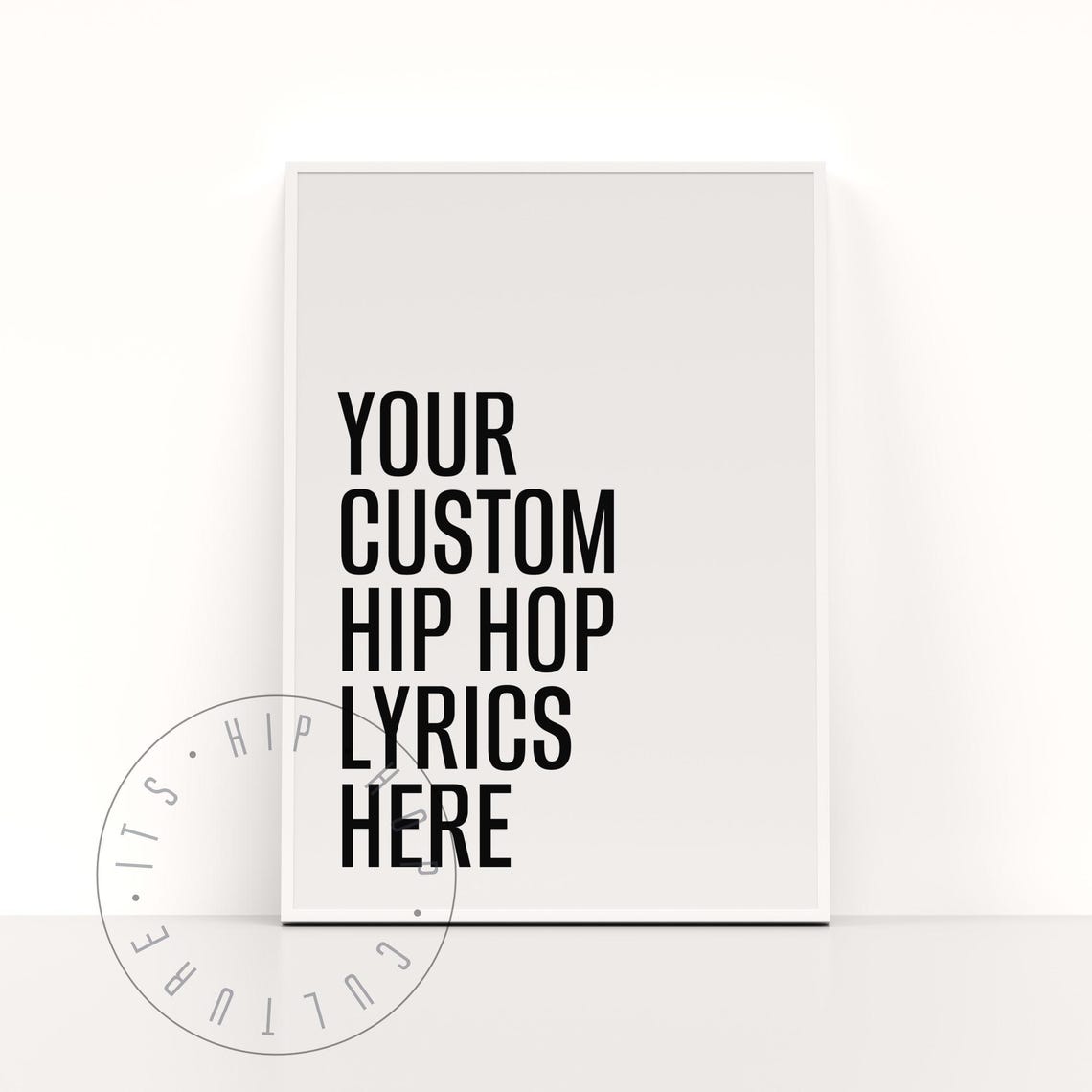 Custom Lyrics Poster Custom Hip Hop Lyrics Print Custom Rap Lyrics Poster Custom Rapper Quote Personalized Quote Personalized Lyric Print - Image 6